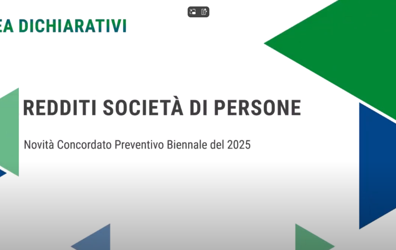 eBridge – Redditi Società di Persone 2025 e novità del CPB