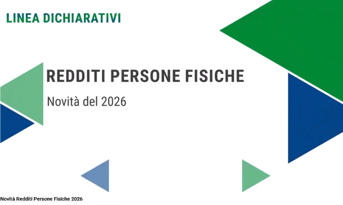 Novità Redditi Persone Fisiche 2026